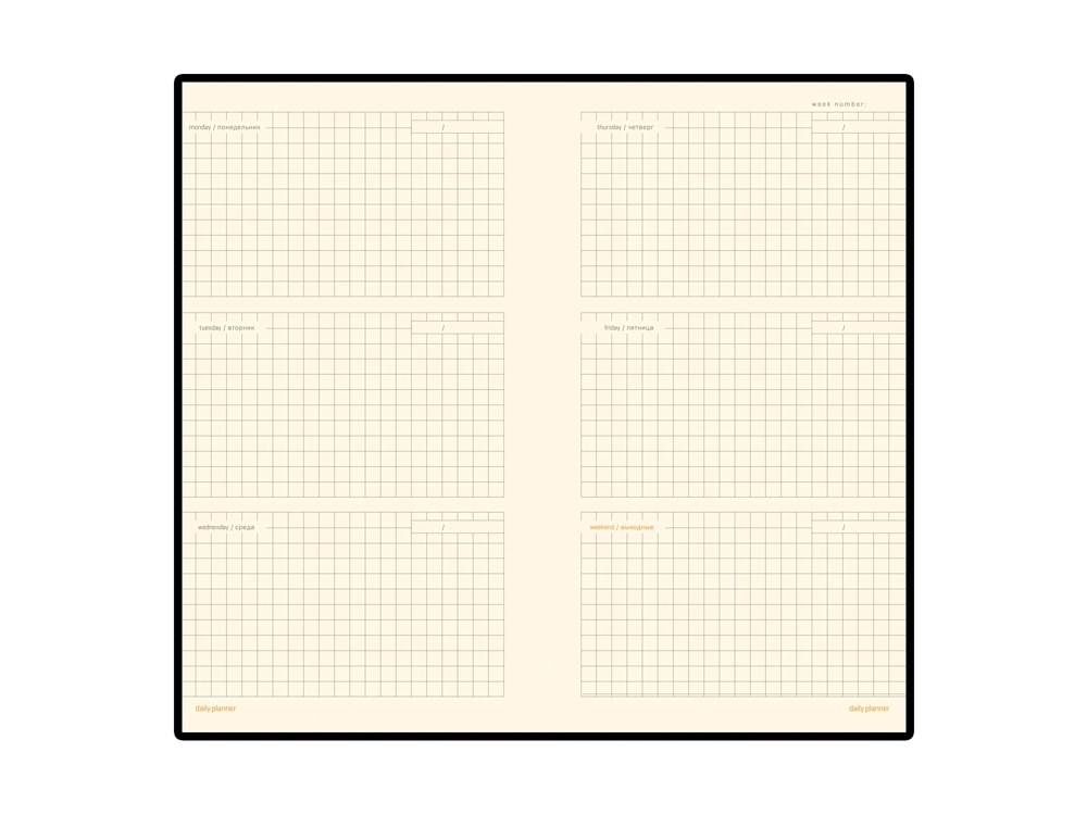 Еженедельник недатированный А6 Metropol, красный-1