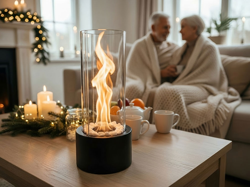 Биокамин с вьющимся пламенем Dance of flame-12