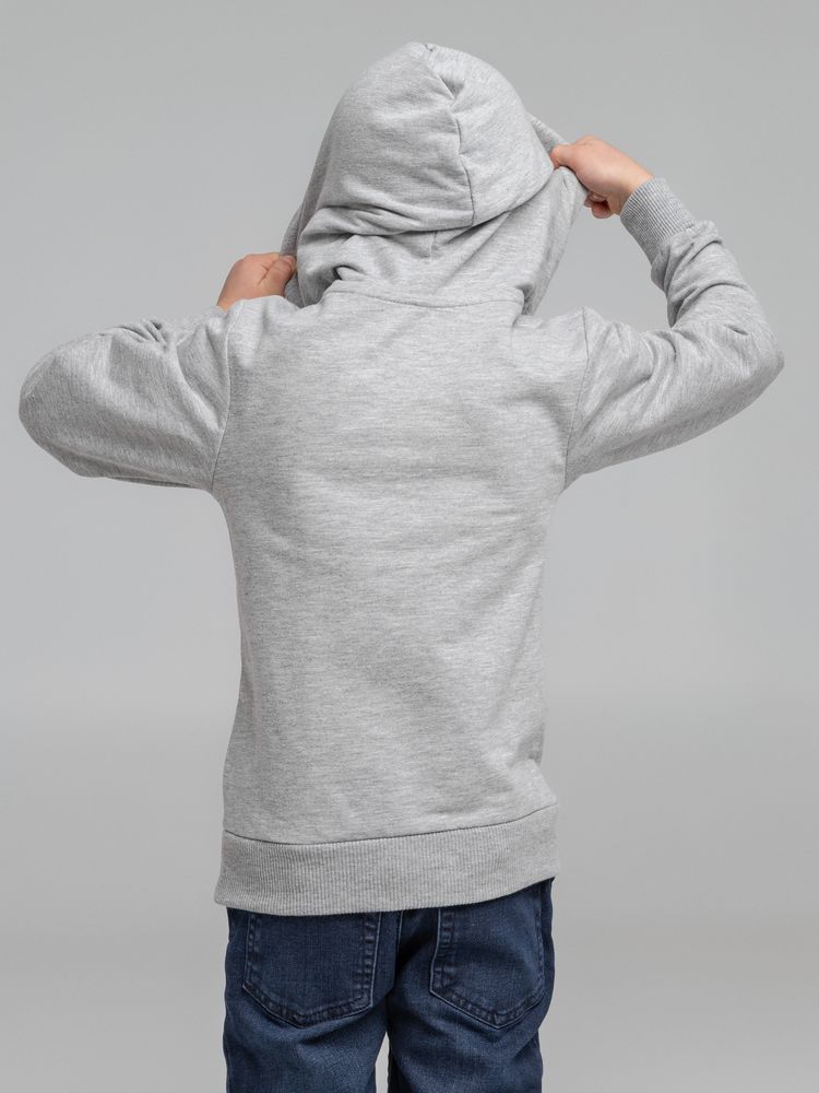 Толстовка с капюшоном детская Kirenga Kids, серый меланж-6