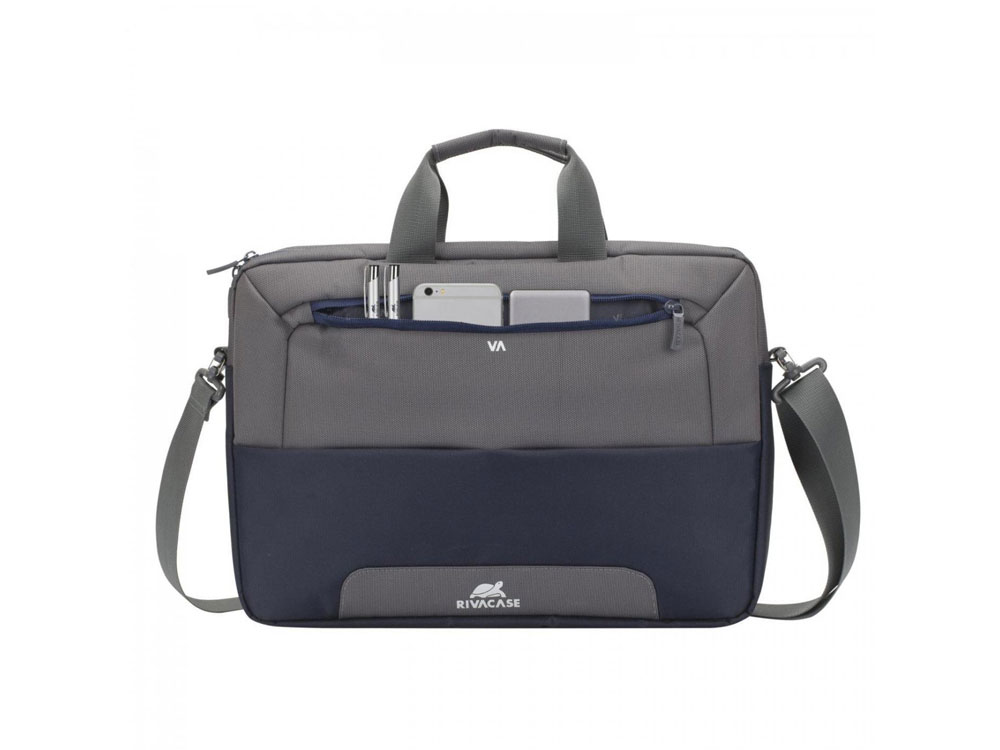 Сумка для ноутбука до 15.6, Стально-синий/серый.-1
