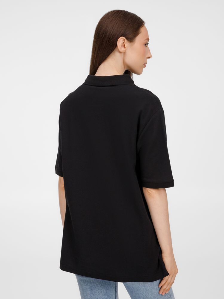 Рубашка поло унисекс Upswing, черная-6