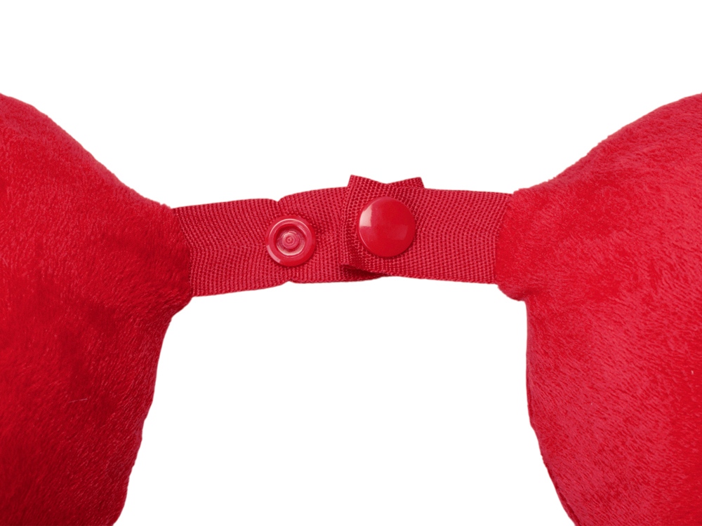 Подушка Basic из микрофибры с эффектом памяти U-shape, красный NEW-3