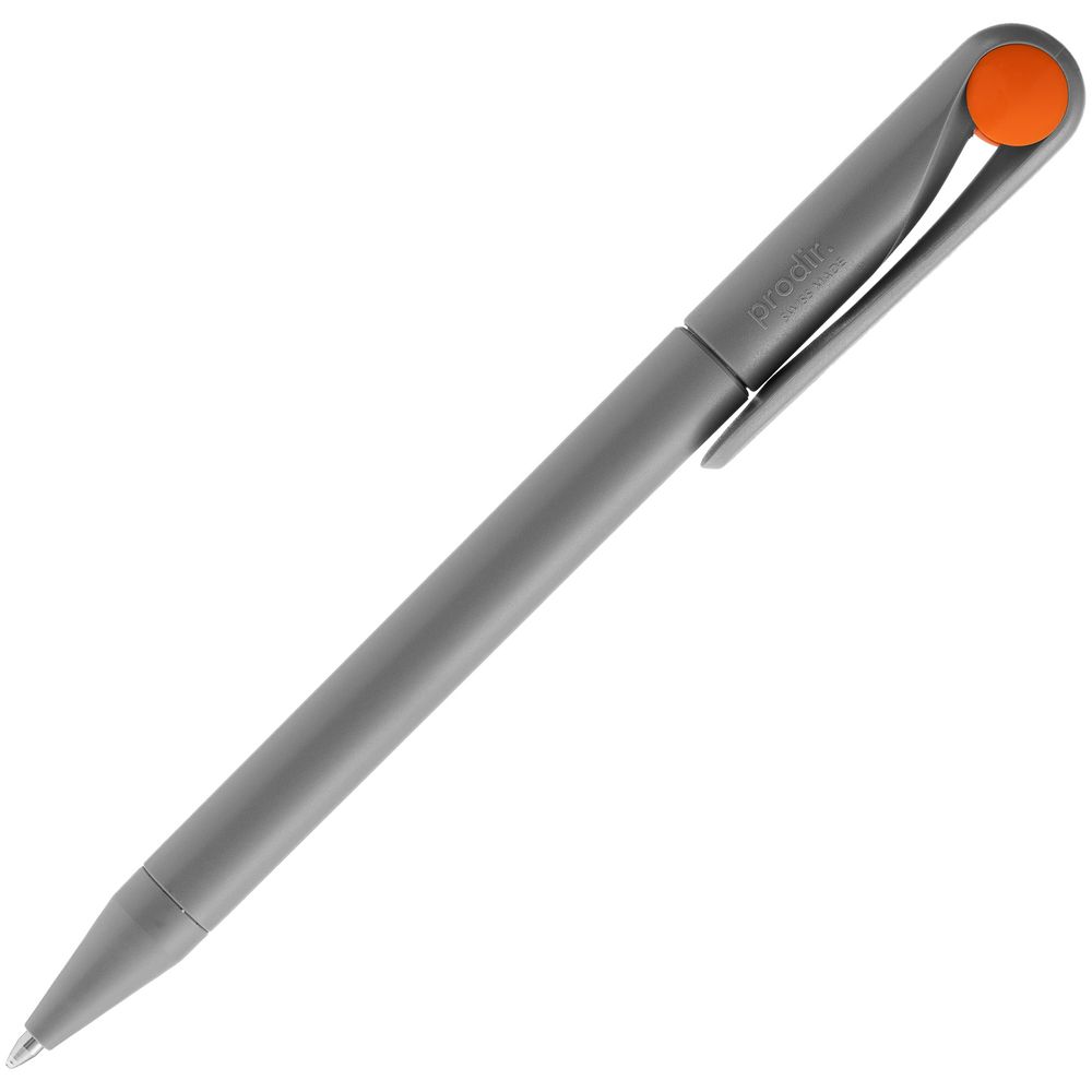 Ручка шариковая Prodir DS1 TMM Dot, серая с оранжевым-1