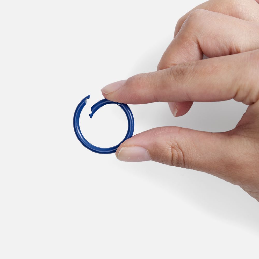 Карабин-кольцо Claus, L, синий-2