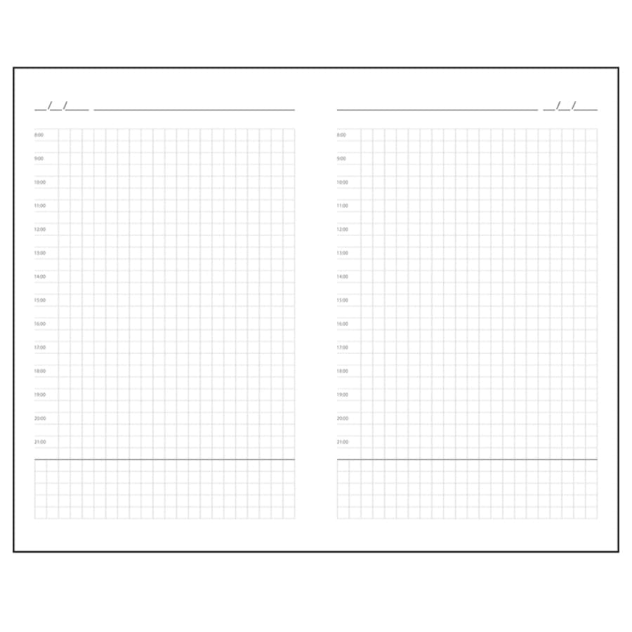 Ежедневник недатированный SIMPLY FLEX, А5,  серый, кремовый блок, в клетку, серый-5