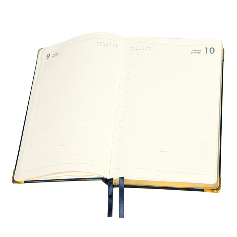 Ежедневник полудатированный Rarity, A5, темно-зелен, рециклированная кожа, кремовый блок, подарочная, темно-зелёный-1