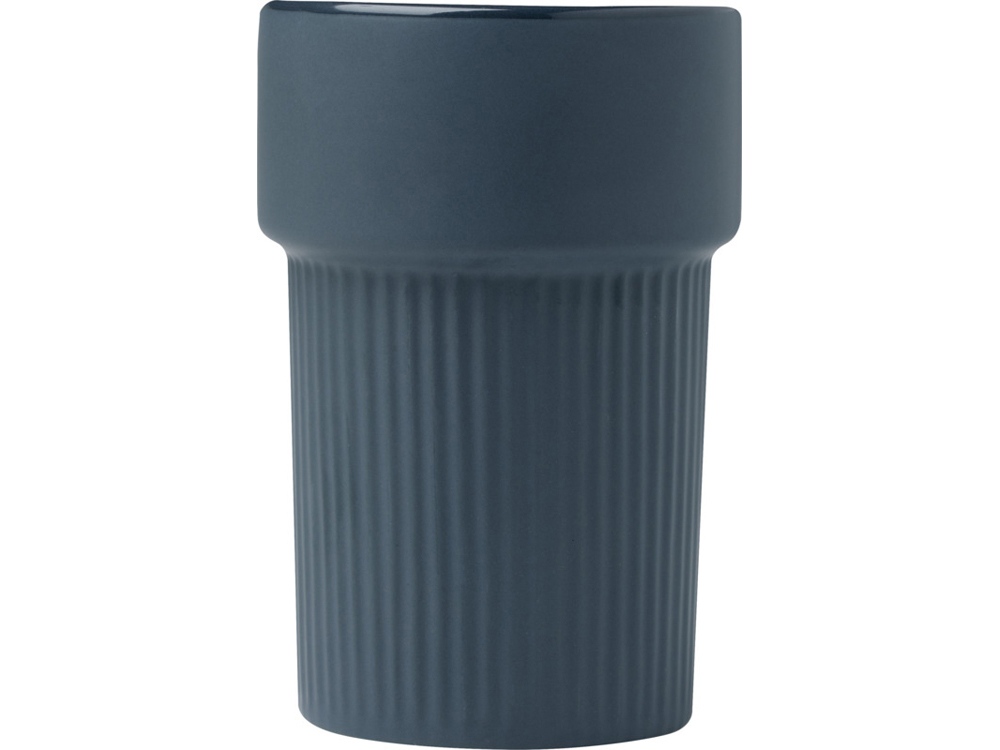 Fika стакан 340 мл с бамбуковым чехлом - Синий-1