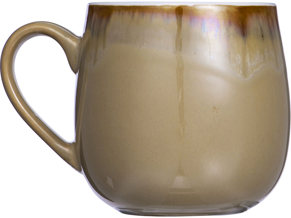 Кружка с вулканическим эффектом по краю Etna, 440 мл, бежевый-2