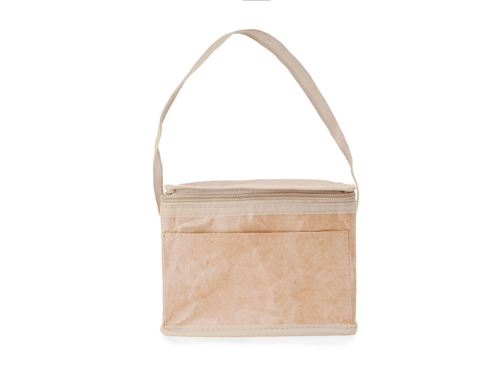 Сумка-холодильник MILANA из ламинированной крафт-бумаги, бежевый-4