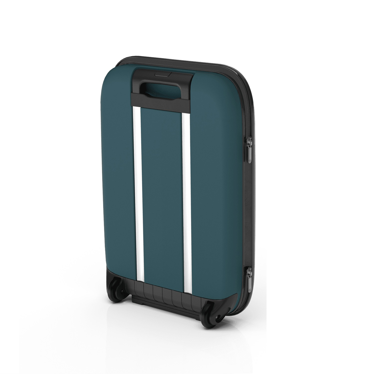 Чемодан складной Rollink Vega II 55x40x20 см, 2 колеса, сине-зеленый-5