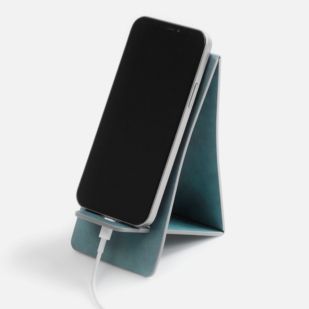 Подставка для телефона Petrus, голубая-1