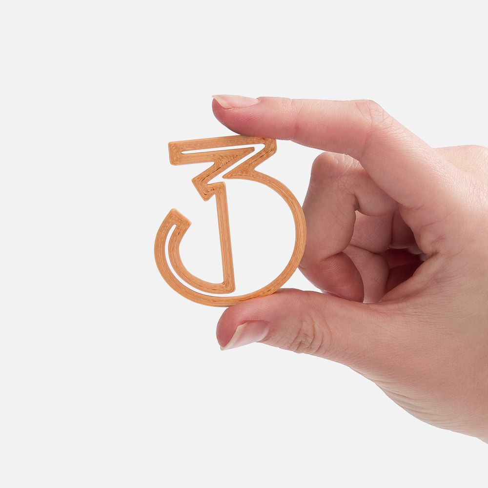 Подвеска Symbol, 3D-печать на заказ, цифра 3-1