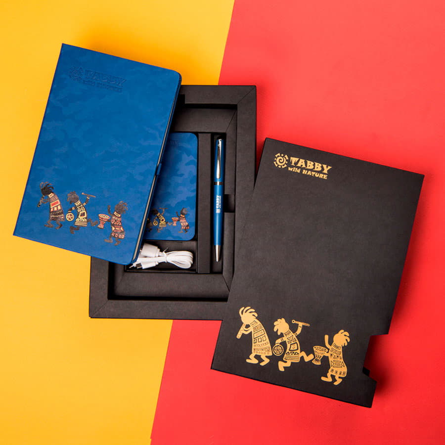 Универсальный аккумулятор "Tabby" (5000mAh), синий, 7,5х12,1х1,1см, синий-6