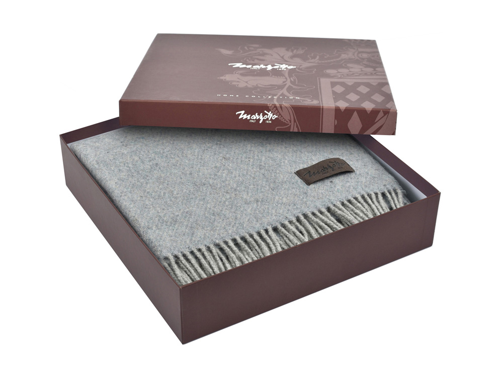 Плед MARZOTTO AREQUIPA 1011, серо-голубой-2