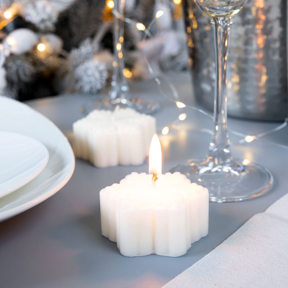 Свеча Snowlight 3, белая, 6 см-1