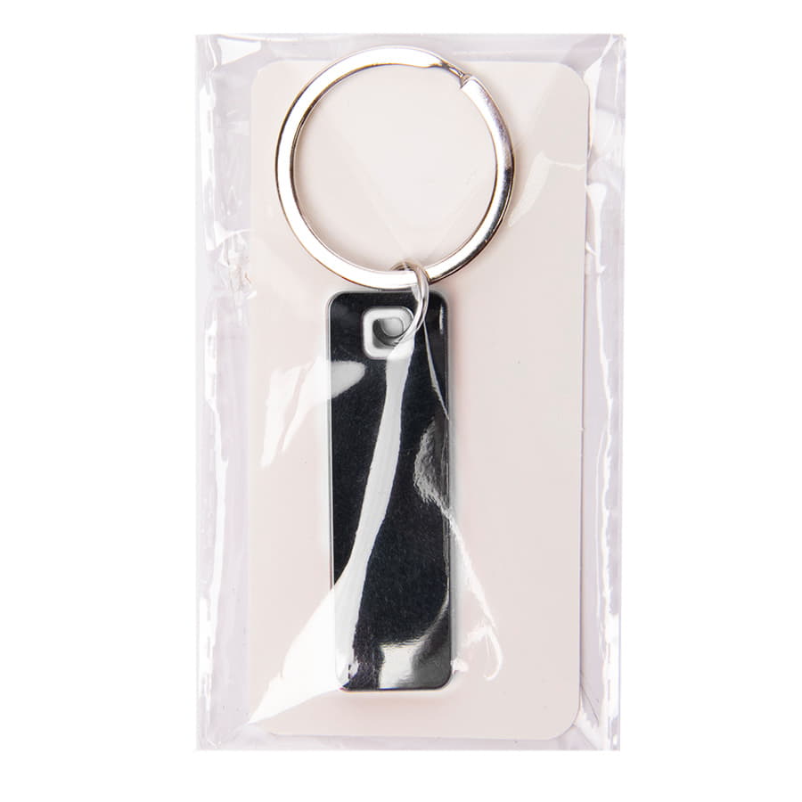 Брелок TONER STICK; 5,28 x 1,6 x 0,42 см; белый; металл/пластик, черный, белый-1