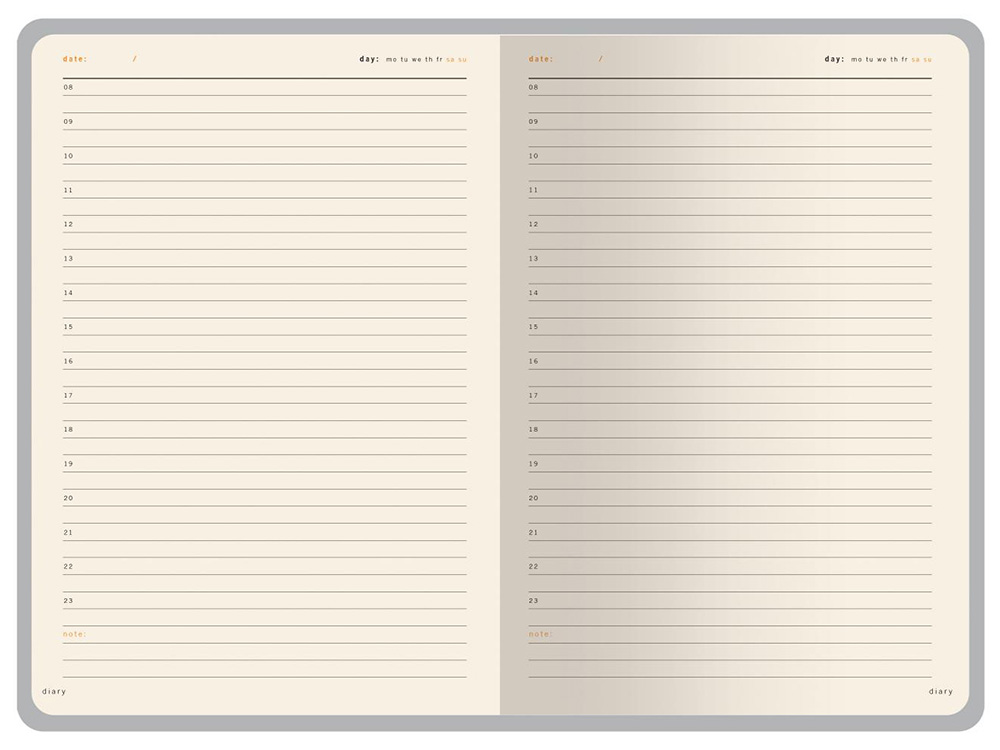 Ежедневник А5 недатированный Prestige, красный-1