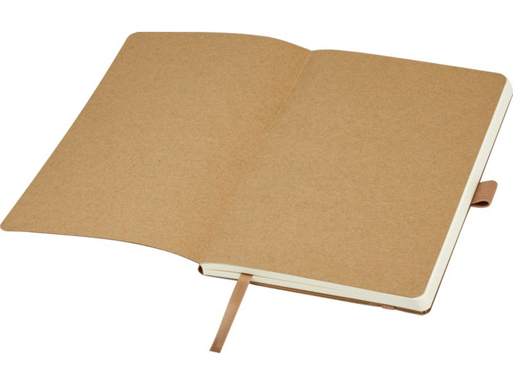 Блокнот Kilau из переработанной кожи , натуральный-4