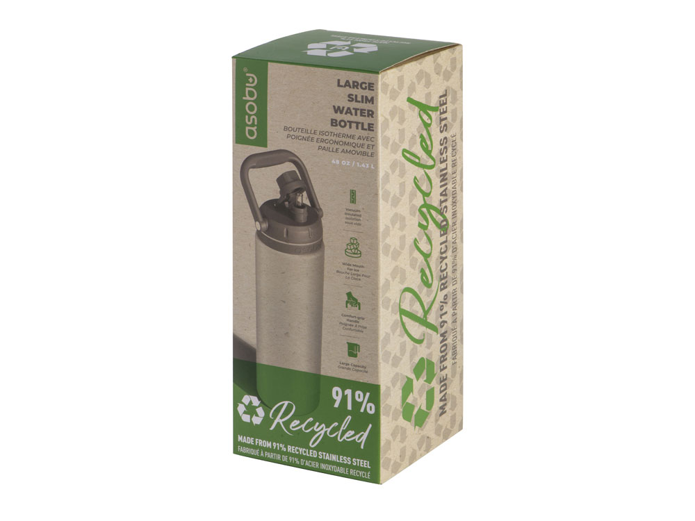 Вакуумный термос Canyon Jug из переработанной стали, серебристый, 1430 мл-12