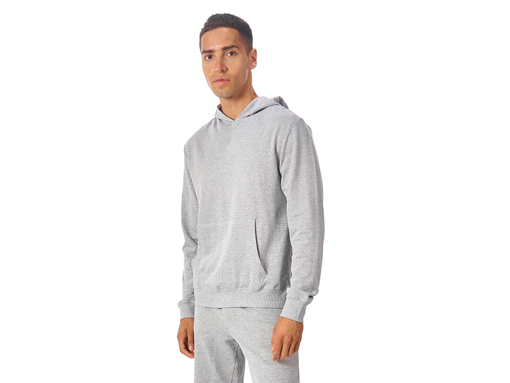 Худи Warsaw, футер 220гр, серый меланж-1