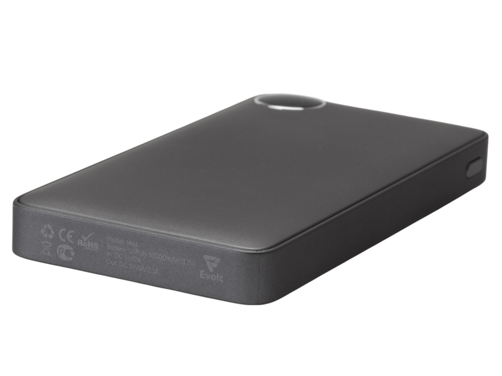 Внешний аккумулятор с дисплеем Mild, 10 000 mAh, темно-серый-6