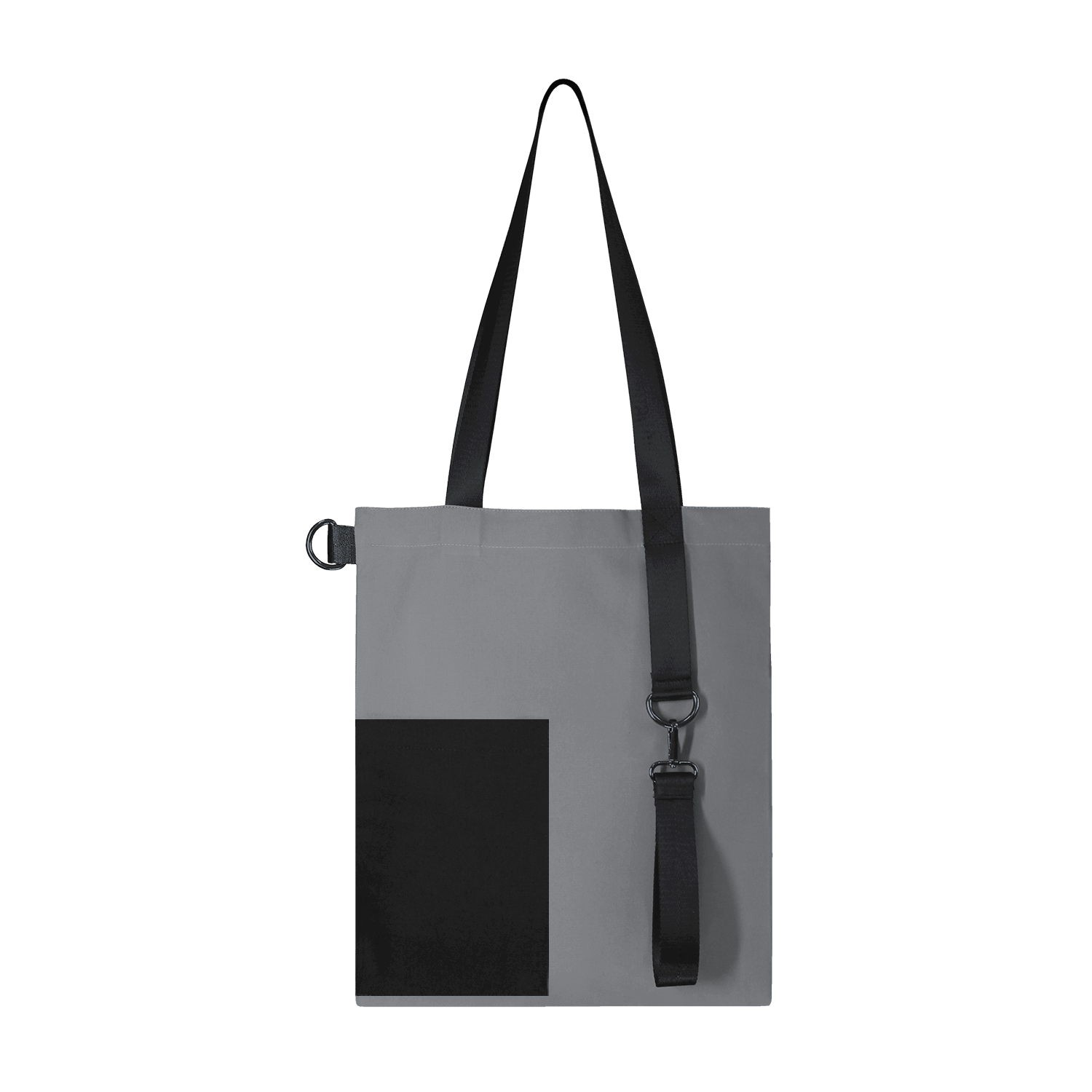 Шоппер Superbag Color (серый с чёрным)-2