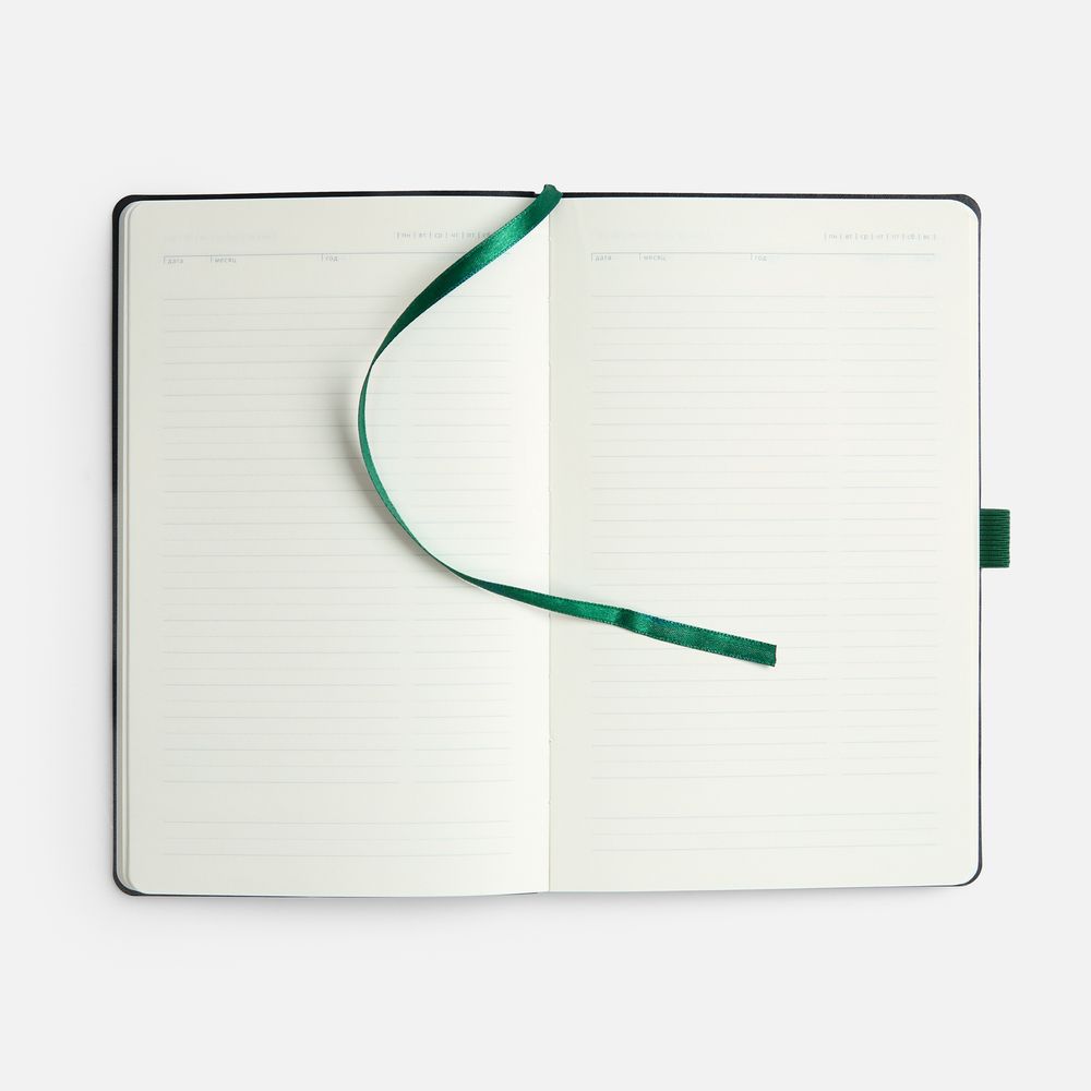 Ежедневник Lungo, недатированный, зеленый-3