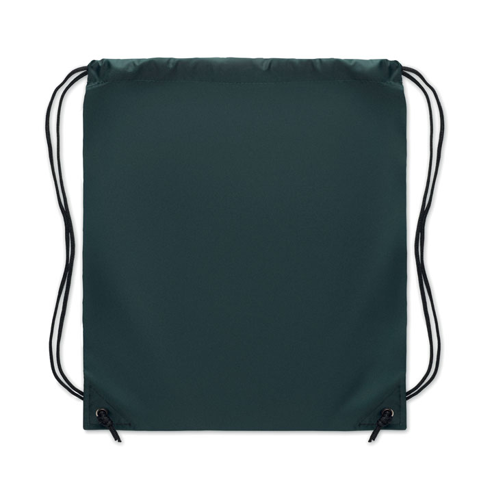 190T Polyester drawstring bag, тёмно-зелёный-1
