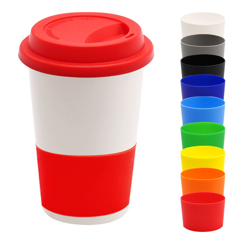 Манжета силиконовая для кружки Magic, Красный-1