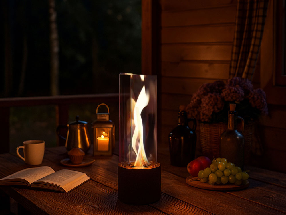 Биокамин с вьющимся пламенем Dance of flame-10