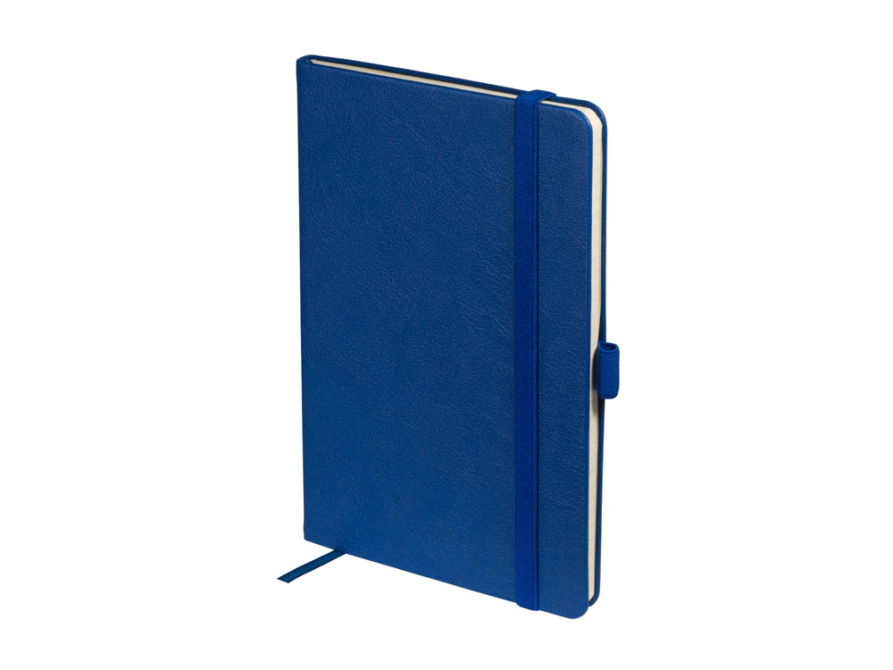 Блокнот А5  City на резинке, синий-1