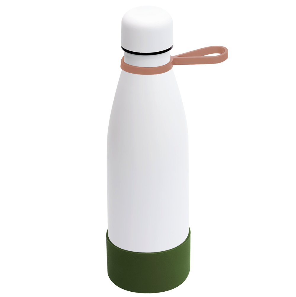 Термобутылка герметичная вакуумная Olivia To Go, Белый/мокко/хаки-0