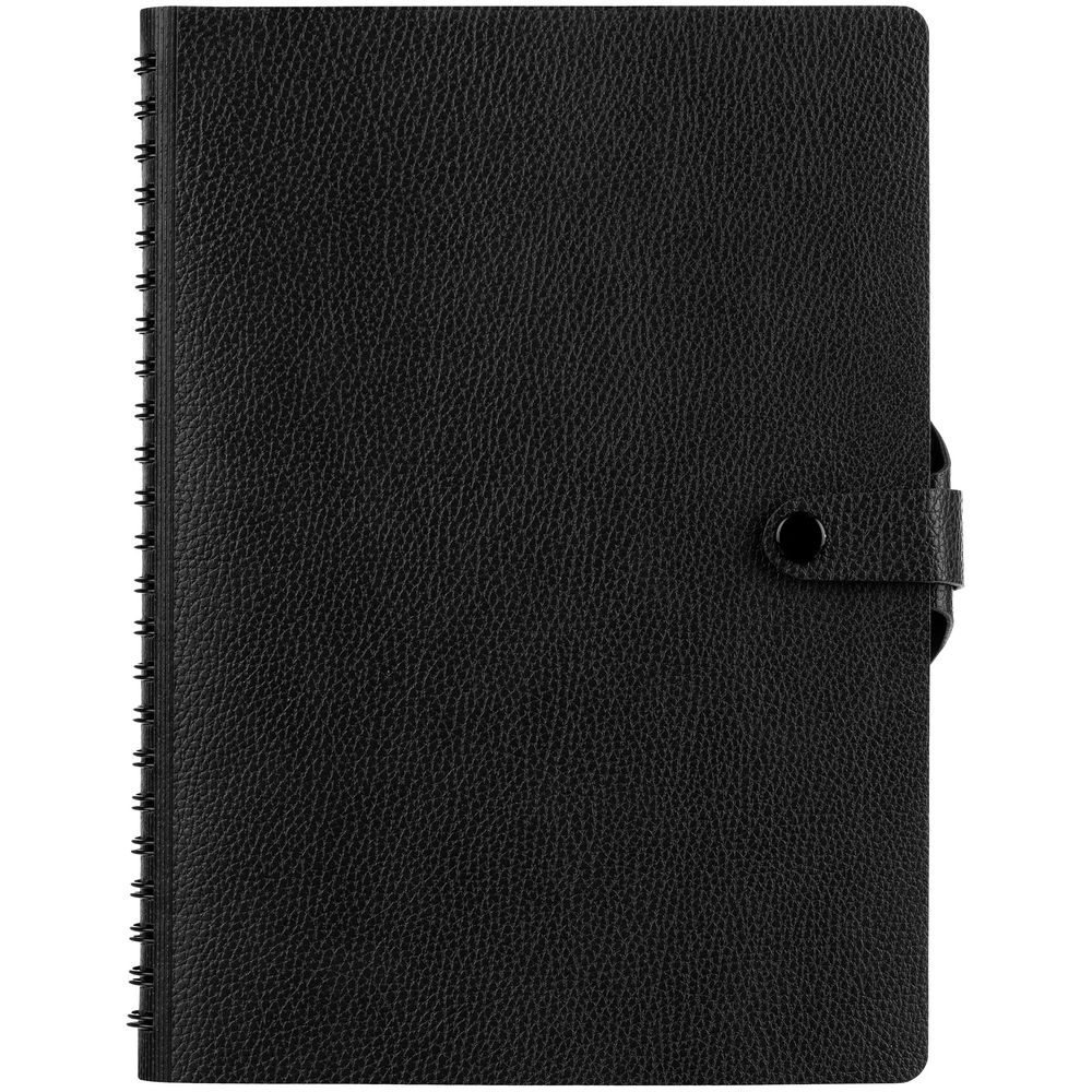 Ежедневник Strep Front на заказ, недатированный, черный-1