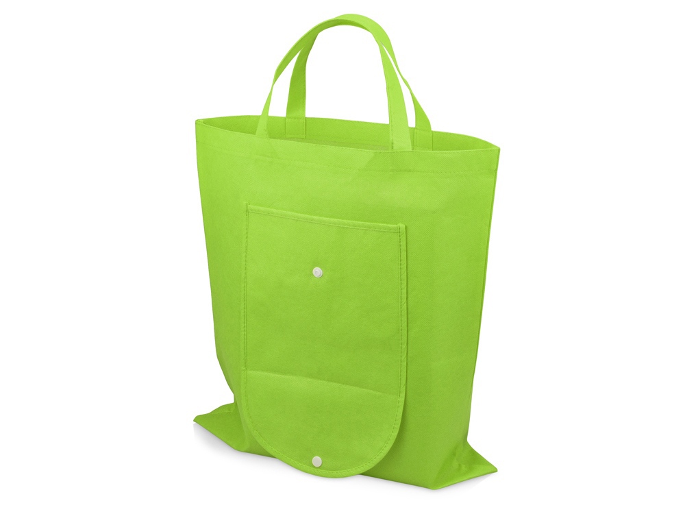 Складная сумка Plema из нетканого материала, лайм-1