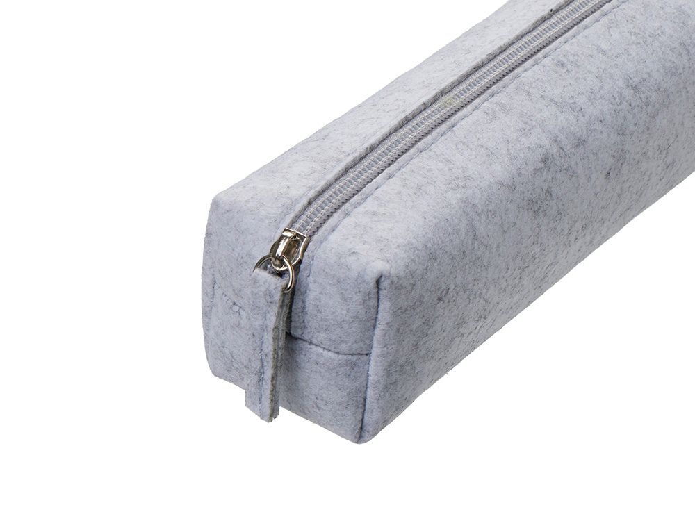Пенал Felt из RPET-фетра, светло-серый-4
