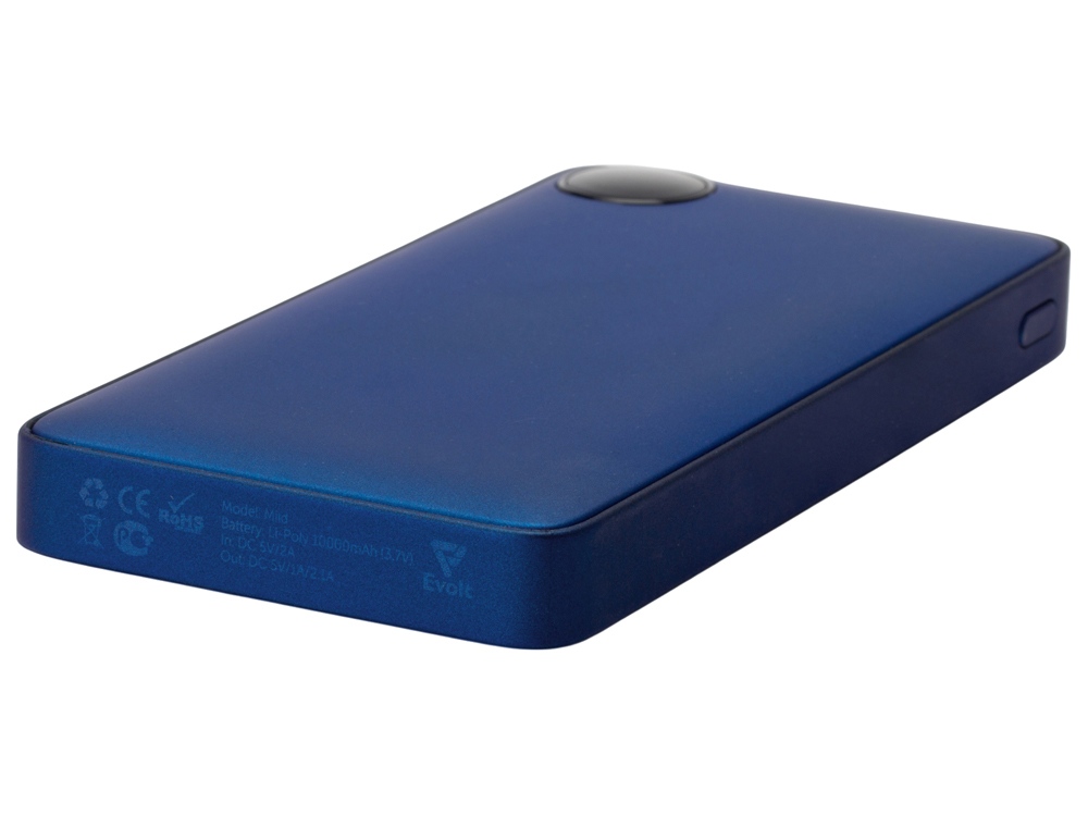 Внешний аккумулятор с дисплеем Mild, 10 000 mAh, синий-6