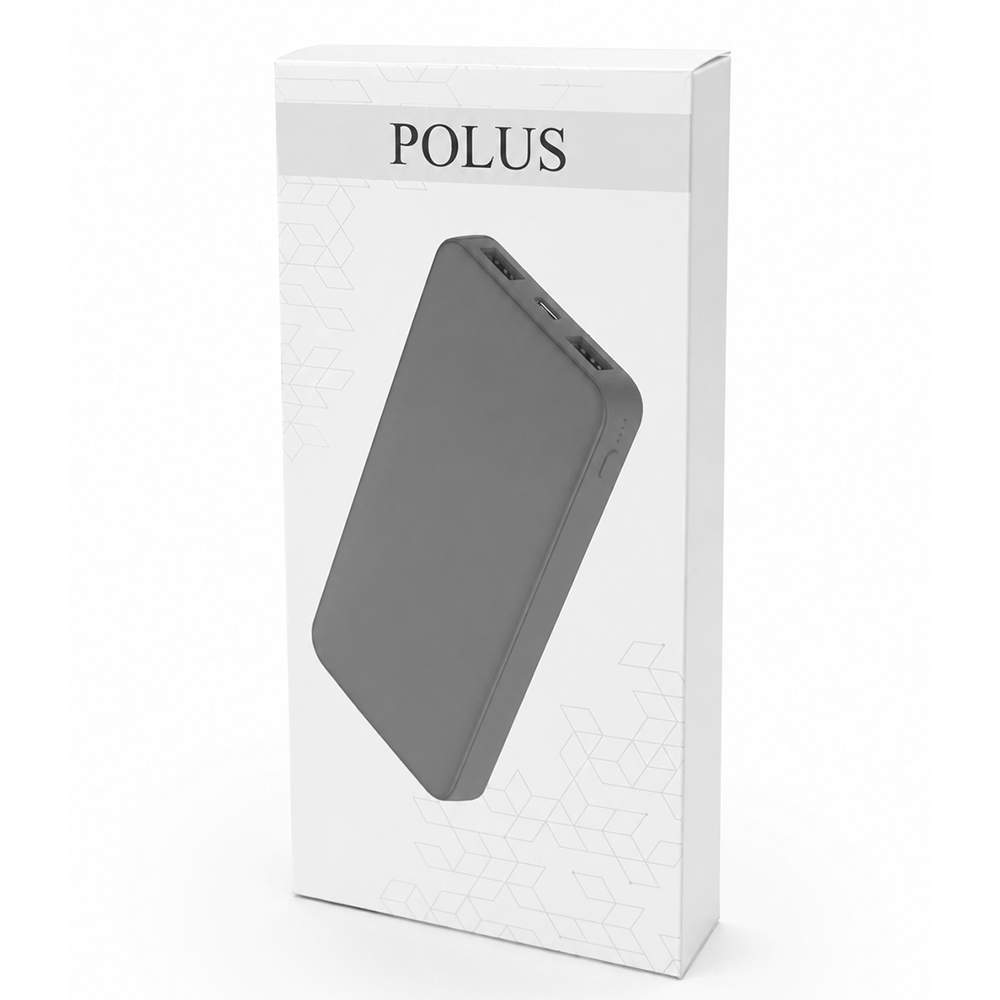 Внешний аккумулятор Polus, Серый.-5