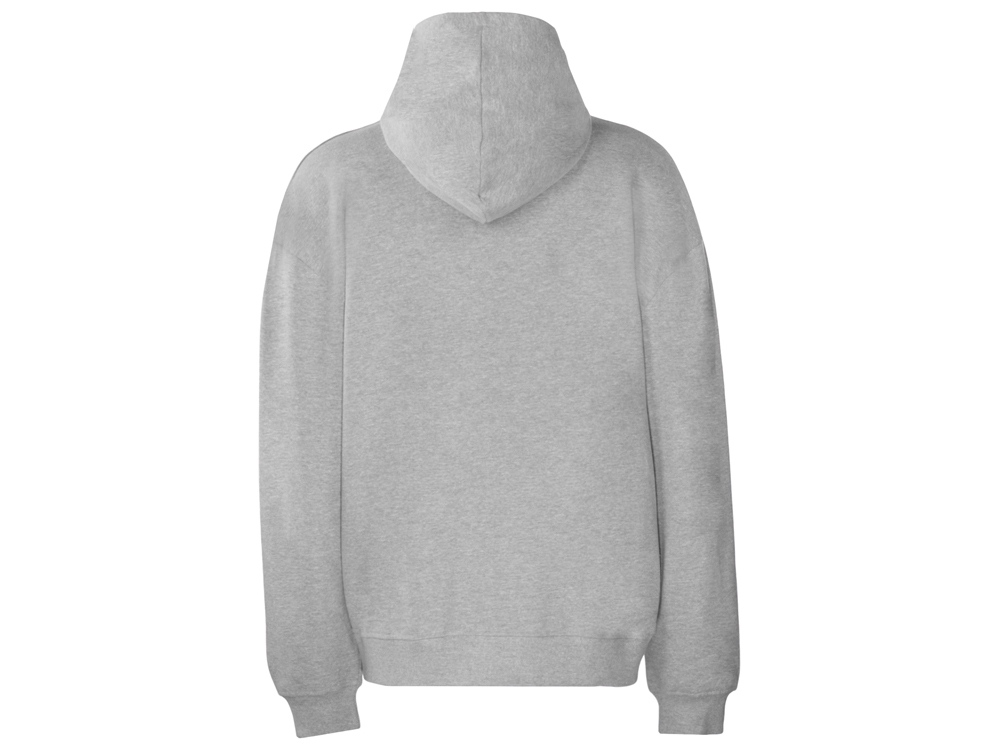 Толстовка оверсайз с капюшоном на молнии Monaco, серый меланж-12