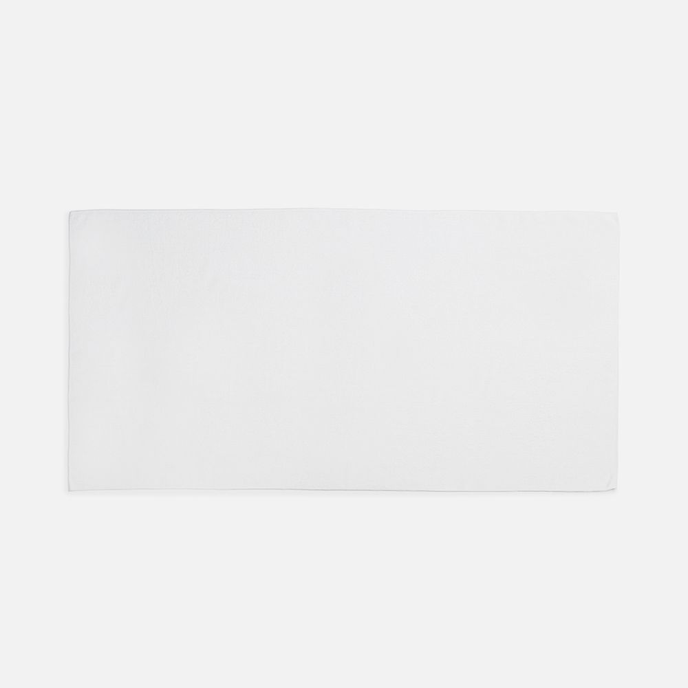 Двустороннее махровое полотенце Nice Print для сублимации, большое, белое-1