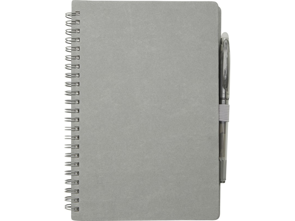 Slate многоразовый набор из блокнота в мягкой обложке и ручки - Серый-1