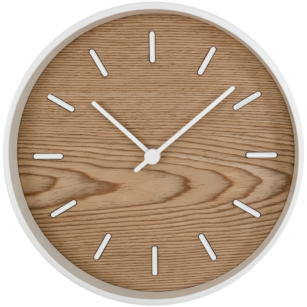 Часы настенные Kudo, беленый дуб-1