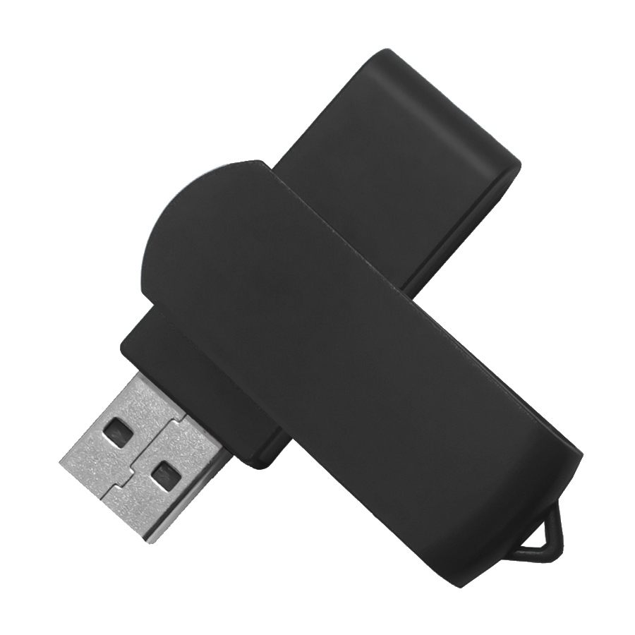 USB flash-карта SWING (8Гб), черный, 6,0х1,8х1,1 см, пластик, черный-0