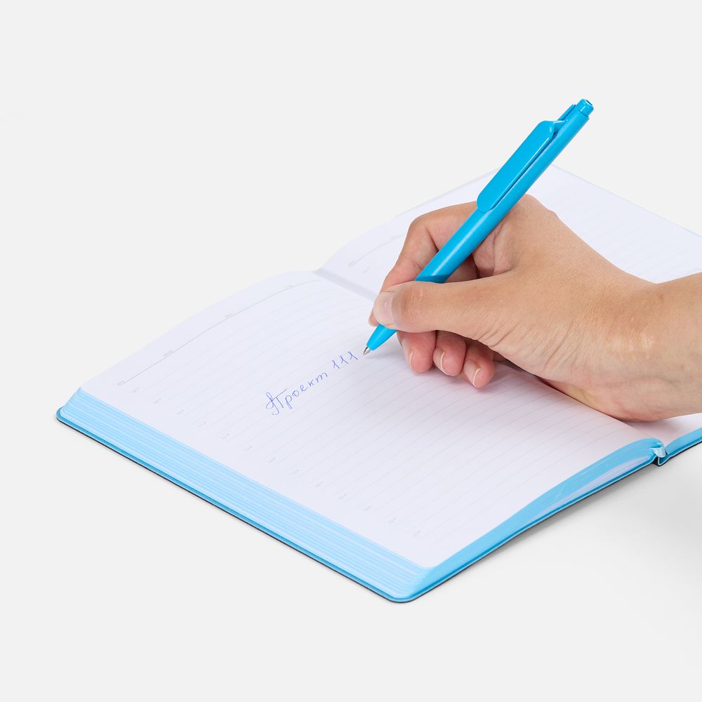 Ручка шариковая Prodir DS11 PMP, голубая-4