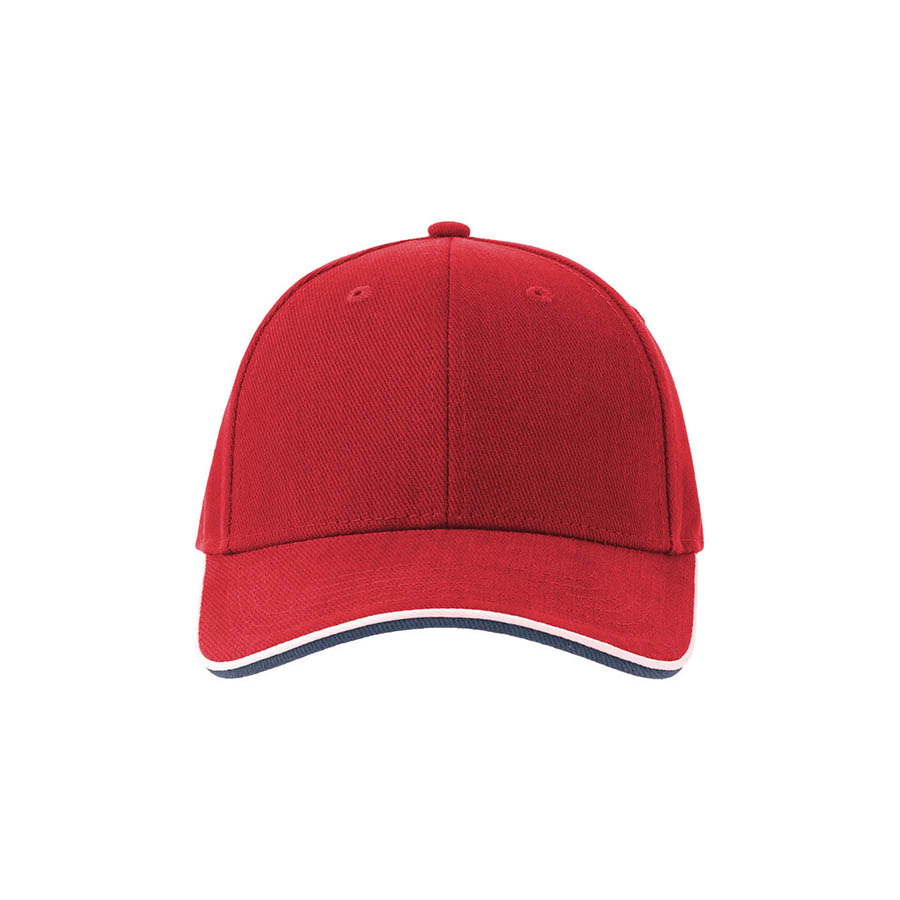 Бейсболка PILOT PIPING SANDWICH-S, красный-2