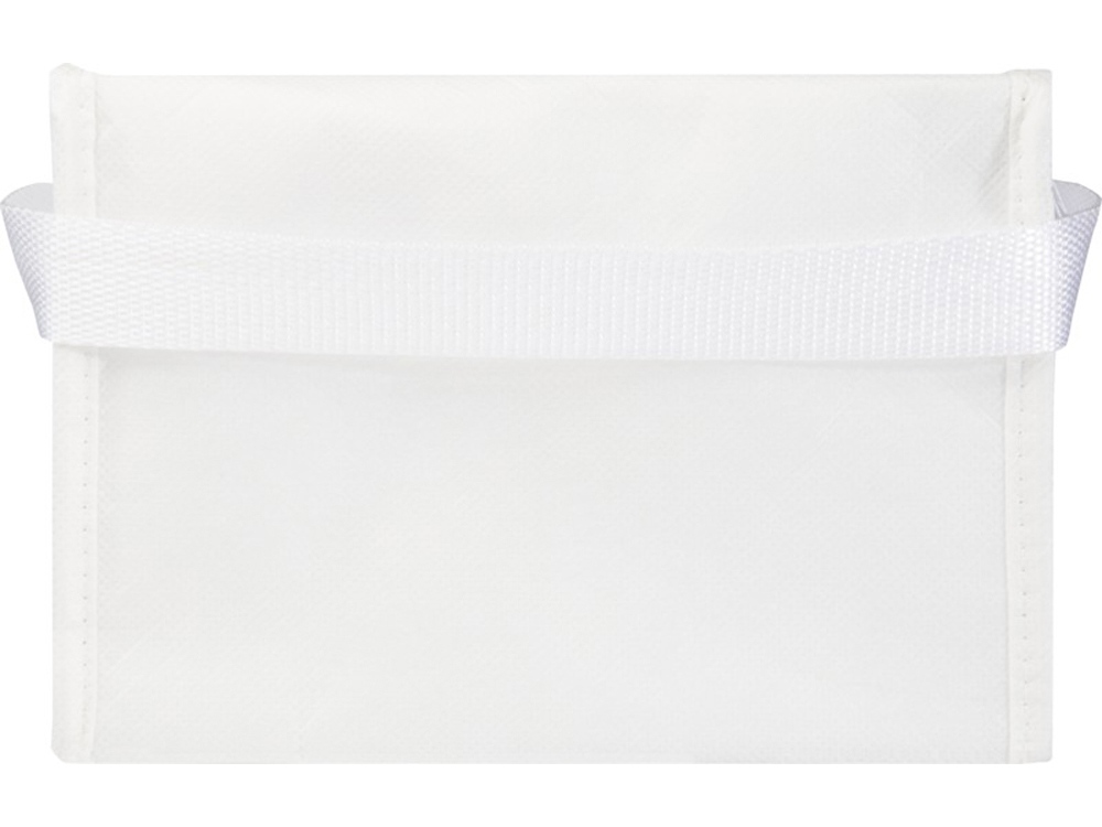 Spectrum нетканая сумка-холодильник, 4 л, на 6 банок, из переработанных материалов, белый-2