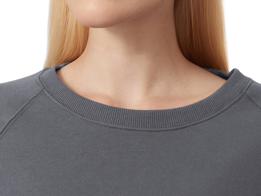 Свитшот оверсайз Paris, унисекс, темно-серый-8