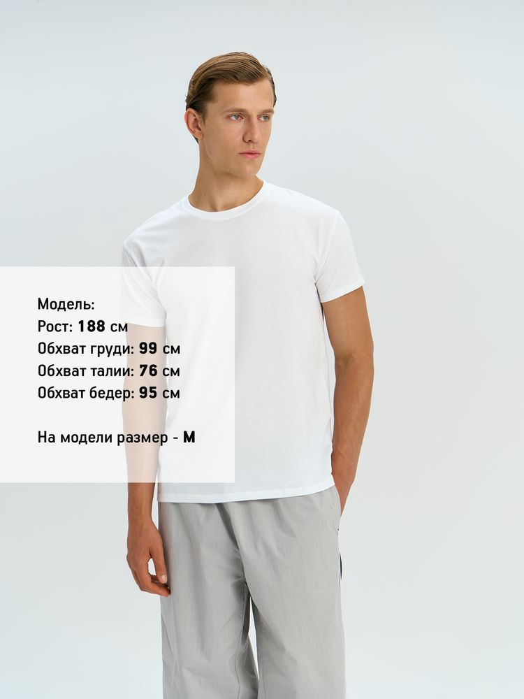 Футболка унисекс Regent 150, синяя (джинс)-3