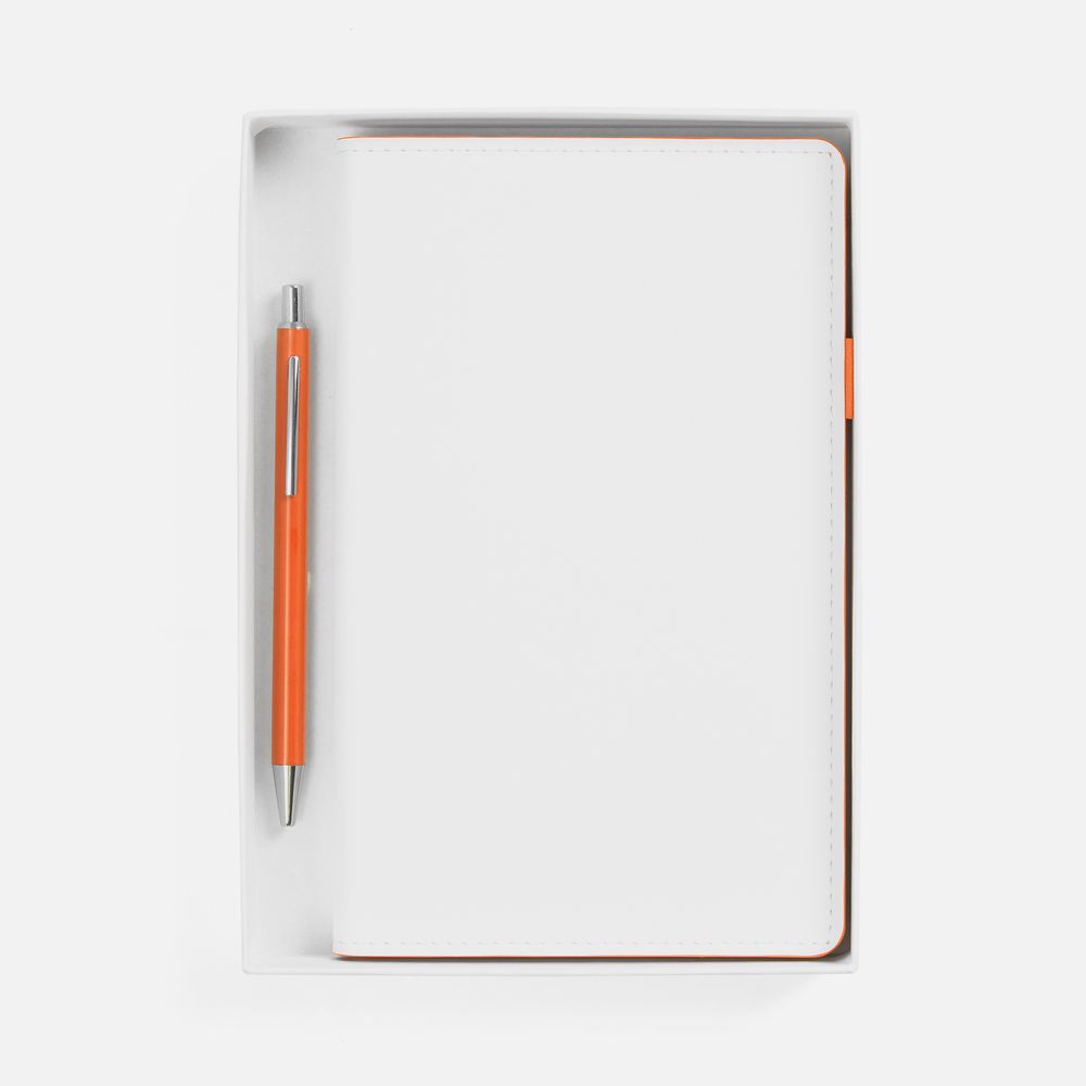 Набор White Shall, бело-оранжевый-1