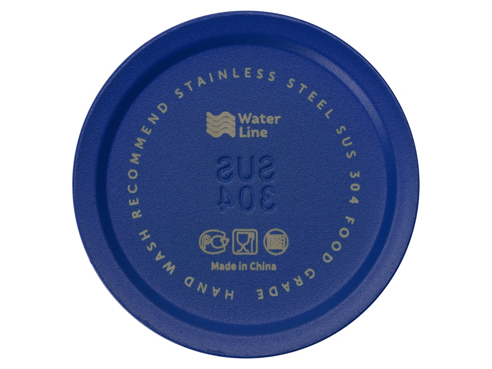 Бутылка для воды Supply Waterline, нерж сталь, 850 мл, синий/черный-9