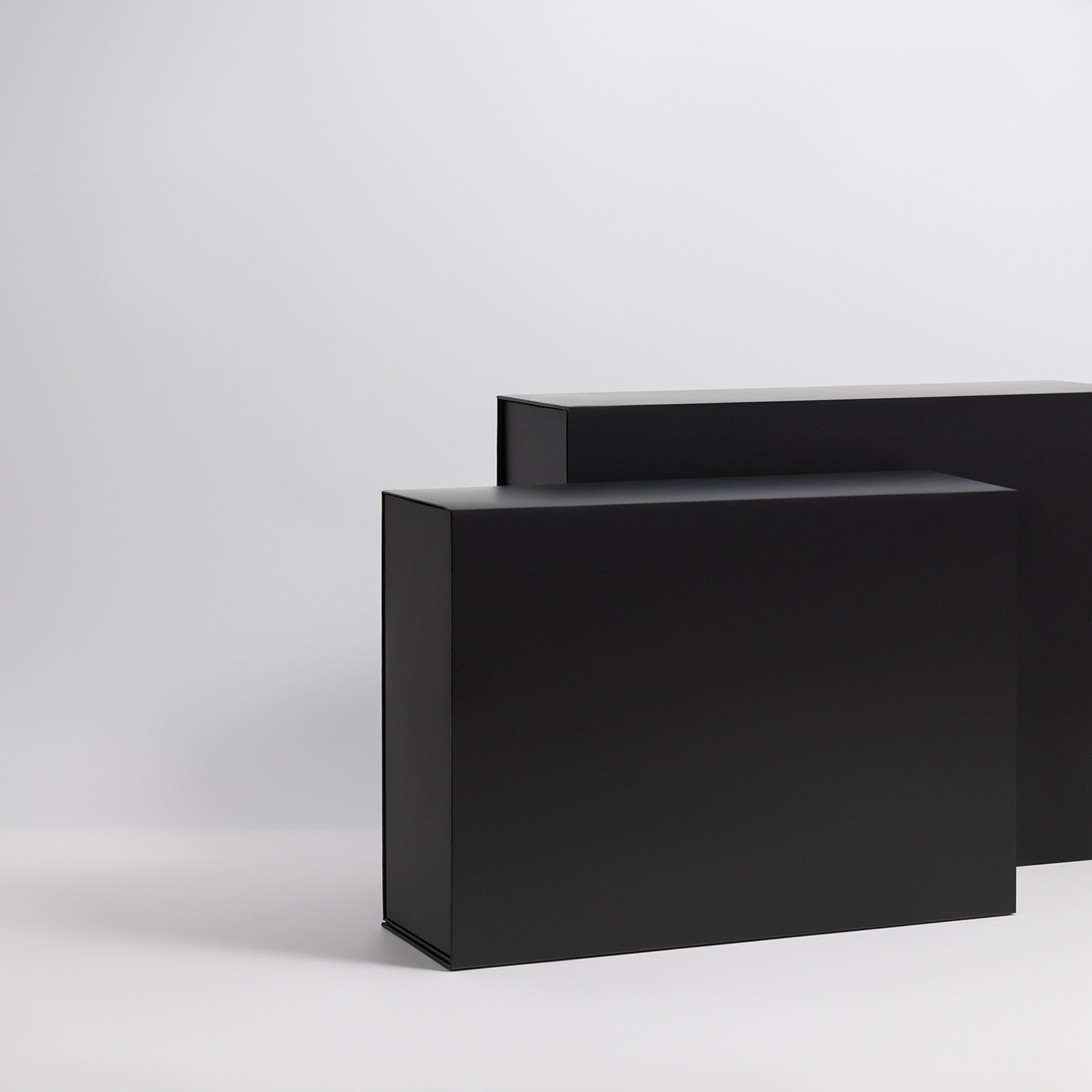 Подарочная коробка-трансформер средняя, черная-5